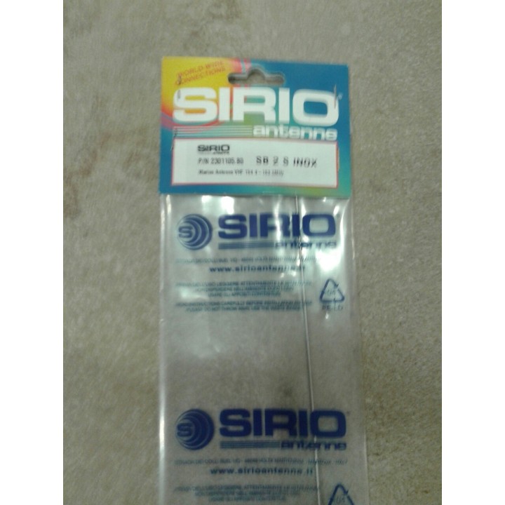 Antena sirio VHF Marina SB-2S (156-163mhz) 100 vatios, 2.15 Dbi