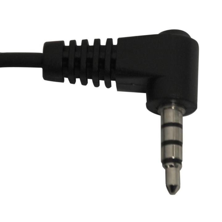 PY-29AUFT50 - AURICULAR ERGONÓMICO FLEXIBLE, CON CABLE NEGRO LISO, PARA YAESU