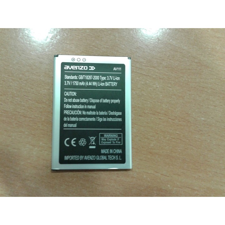 BATERIA REPUESTO AVENZO XIRIUS 5 "