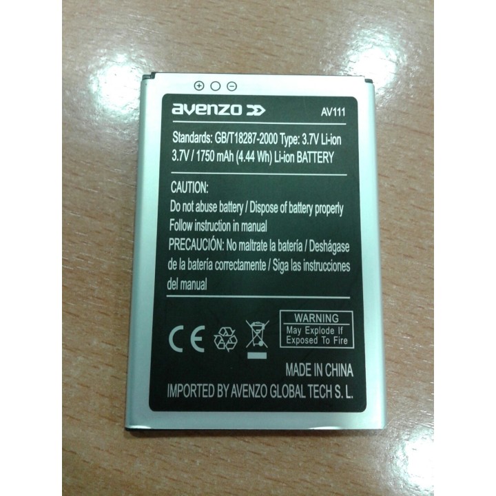 BATERIA REPUESTO AVENZO XIRIUS 5 "