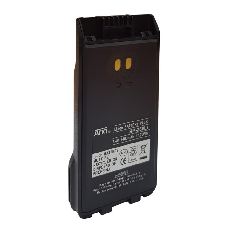 BP-280-LI - BATERÍA PARA ICOM IC-F1000 / IC-F2000, 7.4 V., 2400 MAH, LI-ION.