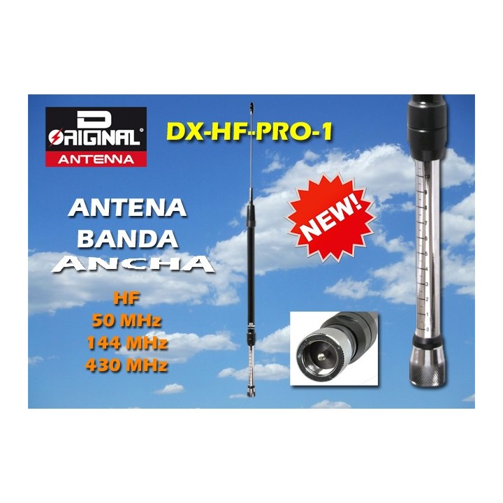 DX-HF-PRO-1 - ANTENA PORTABLE PARA HF/50/144/430 MHZ.