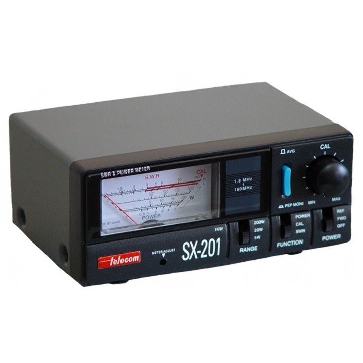SX-201 - MEDIDOR R.O.E. Y WATÍMETRO. 1.8-200 MHZ.