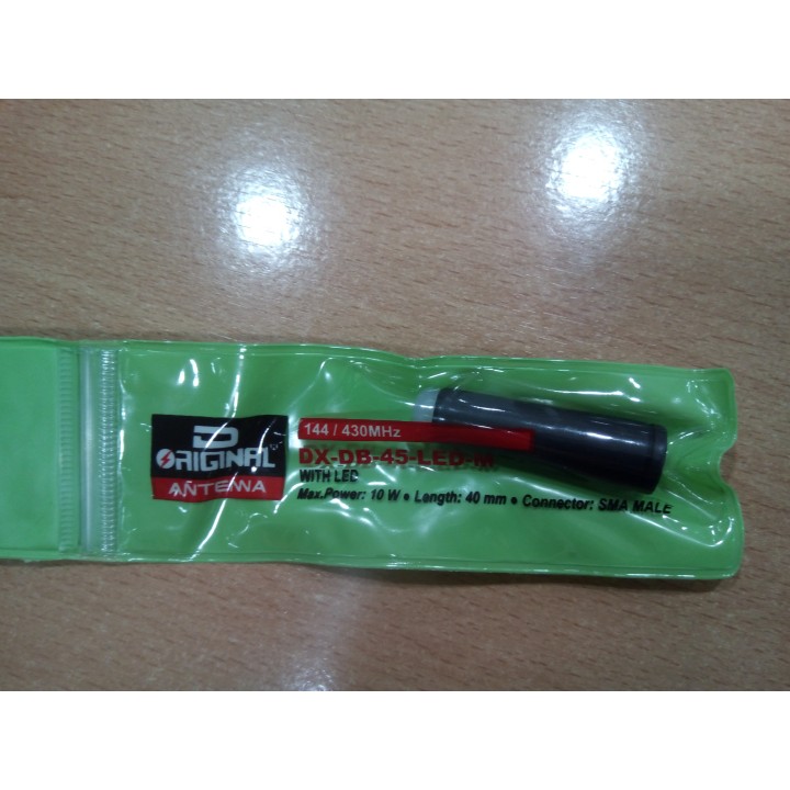 DX-DB-45-LED-M - ANTENA BIBANDA CON LED PARA TRANSCEPTOR PORTÁTIL