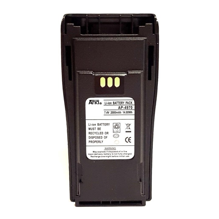 AP-4970-LI - BATERÍA PARA MOTOROLA CP-040/200/150 Y EP-450, 7.4 V., 1800 MAH, LI-ION.
