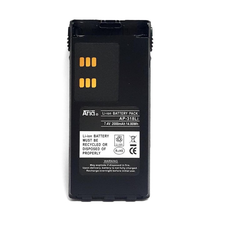AP-318-LI - BATERÍA PARA MOTOROLA GP-320/340/338, 7,4 V., 1800 MAH, LI-ION.