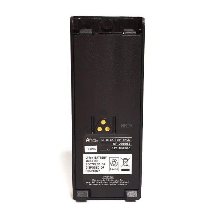 AP-2000-LI - BATERÍA PARA MOTOROLA GP-900/GP-1200/HT-1000/PTX-1200/MT-2000/MTX-2000/8000/9000/838, 7.4 V, 1800 MAH, LI-ION.