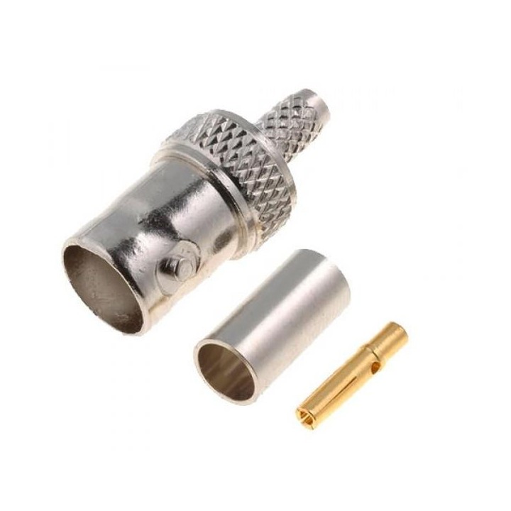 MT-1409-A - CONECTOR BNC HEMBRA CRIMPAR PARA RG-58