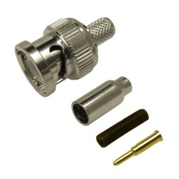 BNC-174 - CONECTOR BNC MACHO PARA RG-174. CRIMPAR.