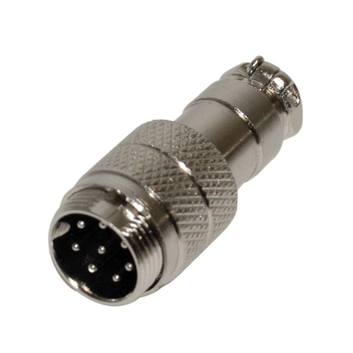 MT-1082-8 - CONECTOR MICRÓFONO AÉREO MACHO, 8 PIN.