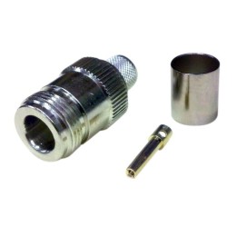 MT-1432 - CONECTOR N HEMBRA CRIMPAR PARA RG-213