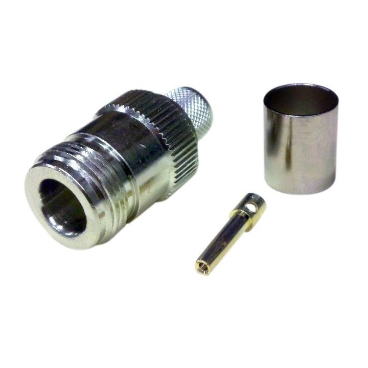 MT-1432 - CONECTOR N HEMBRA CRIMPAR PARA RG-213