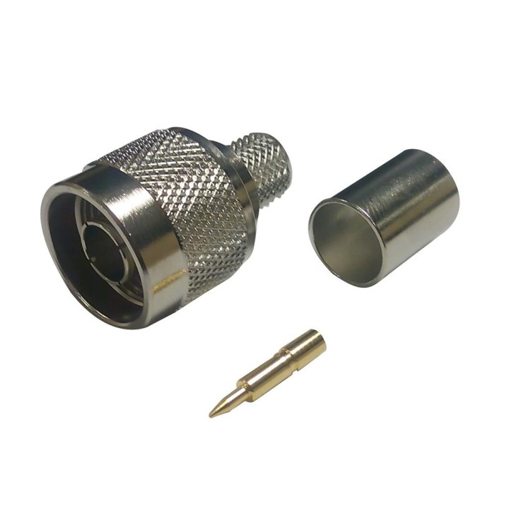MT-3920 - CONECTOR N MACHO PARA LMR-400 Y SIMILARES. VERSIÓN CRIMPAR.
