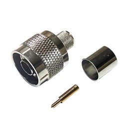 MT-3954 - CONECTOR N MACHO PARA RG-214 CRIMPAR