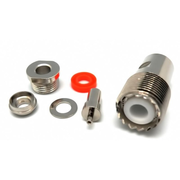 MT-2146 - CONECTOR PL HEMBRA MONTAJE PARA RG-58 Y SIMILARES.