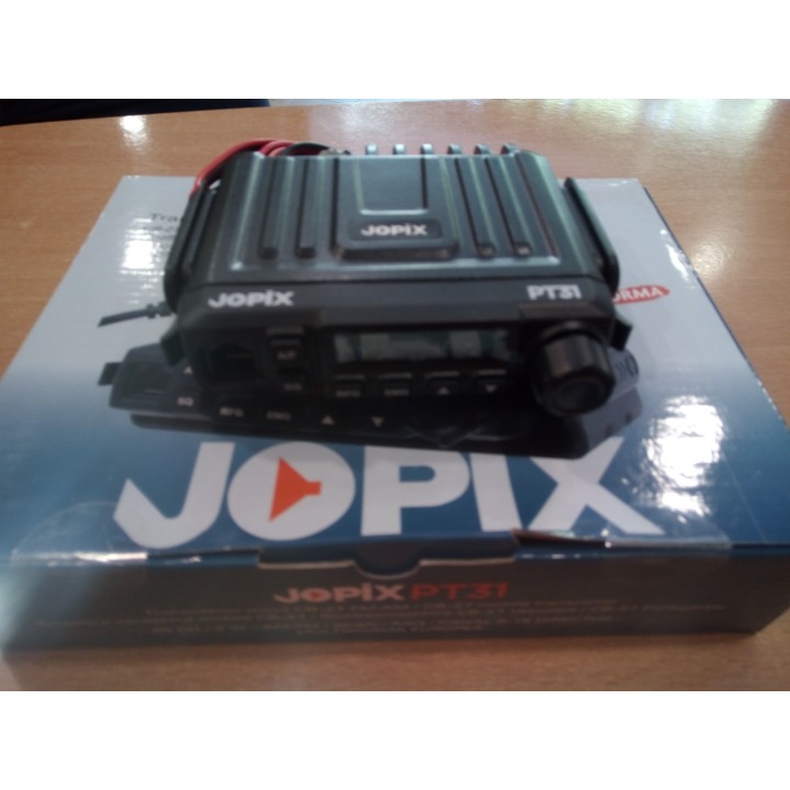 JOPIX PT-31 TRANSCEPTOR MOVIL TAMAÑO PEQUEÑO - BANDA CIUDADANA 27 MHZ FM/AM MULTINORMA