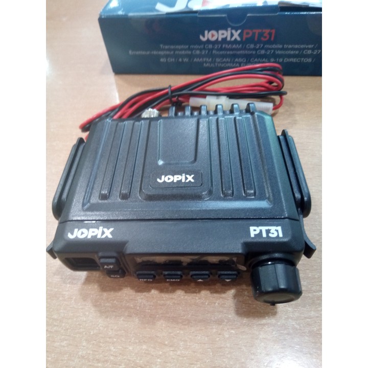 JOPIX PT-31 TRANSCEPTOR MOVIL TAMAÑO PEQUEÑO - BANDA CIUDADANA 27 MHZ FM/AM MULTINORMA
