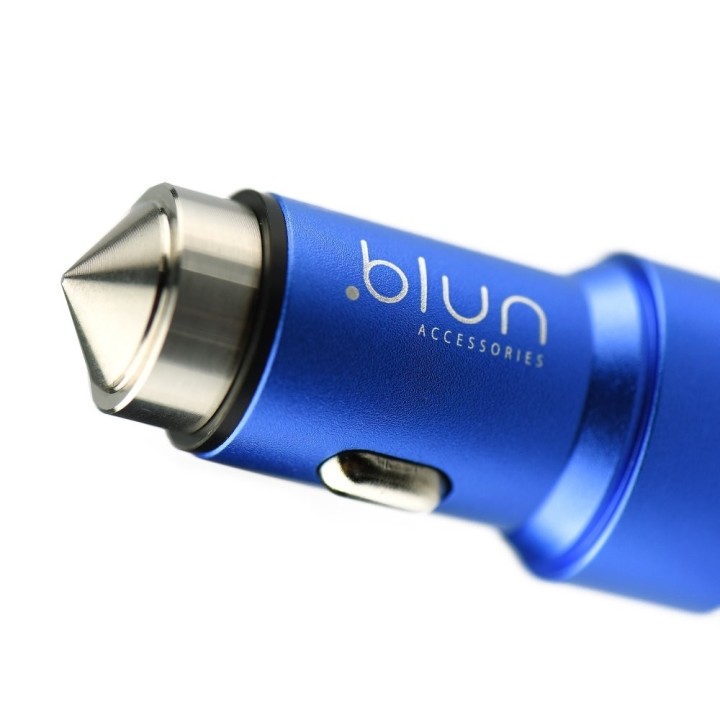 Cargador coche de doble conector USB 3,1A aluminio