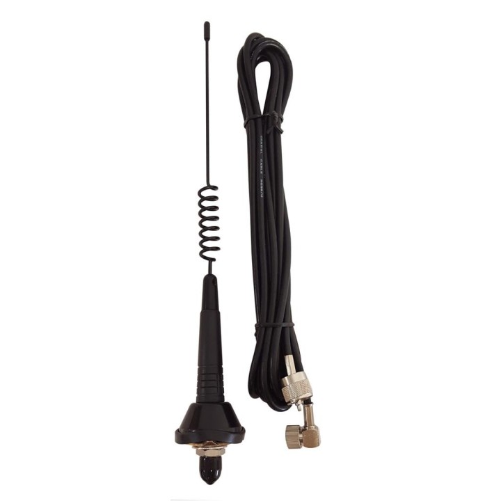 IDEA-33-M - ANTENA MÓVIL CB, PARA MONTAJE CON CABLE RG-58.