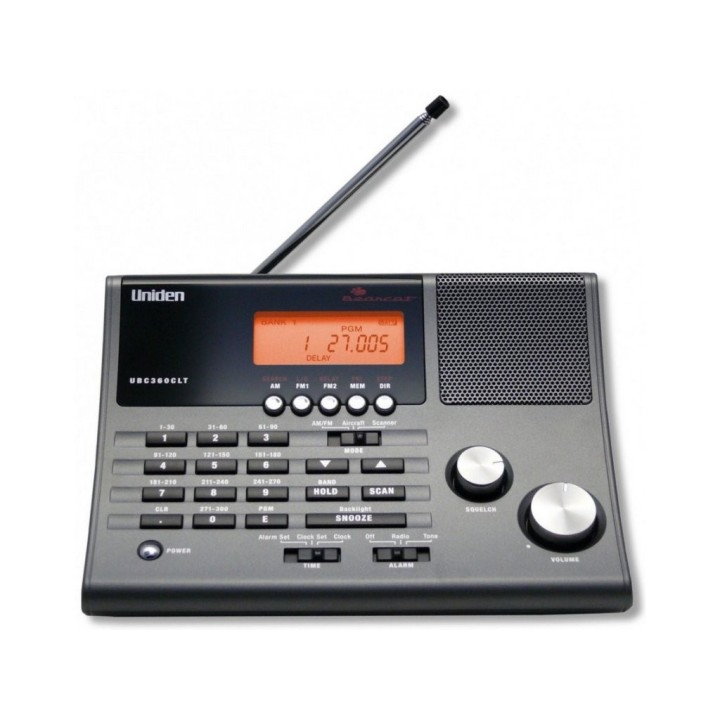 UNIDEN UBC370CLT Escáner de Base de 25MHZ a 960MHZ