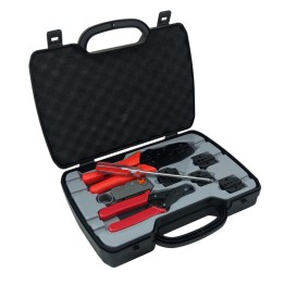 HT-330K - MALETÍN HERRAMIENTAS PARA CRIMPAR CONECTORES RF