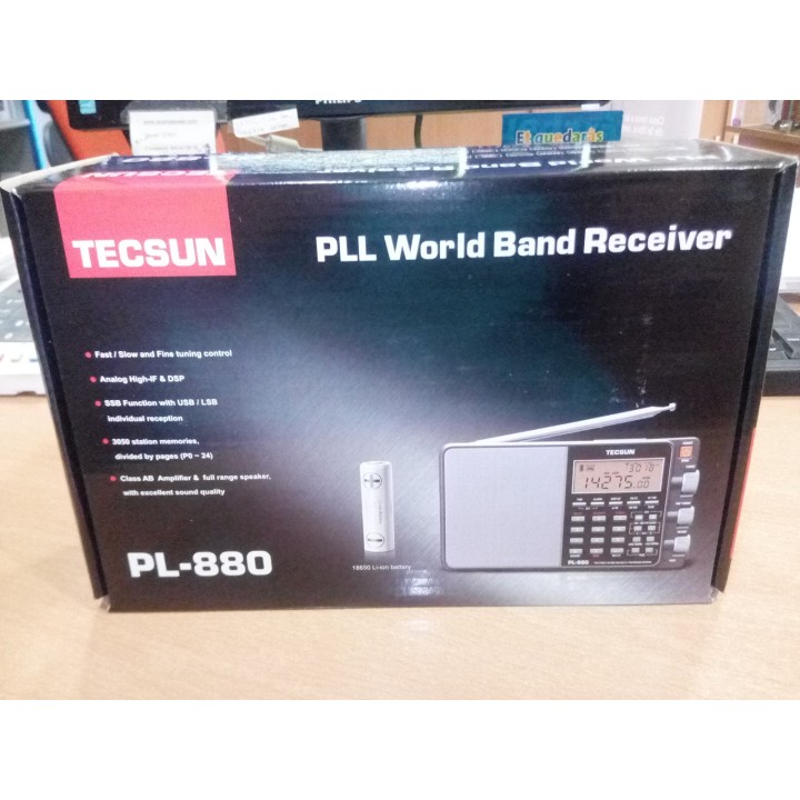 TECSUN PL-880 RECEPTOR MULTIBANDA TODO MODO COLOR NEGRO