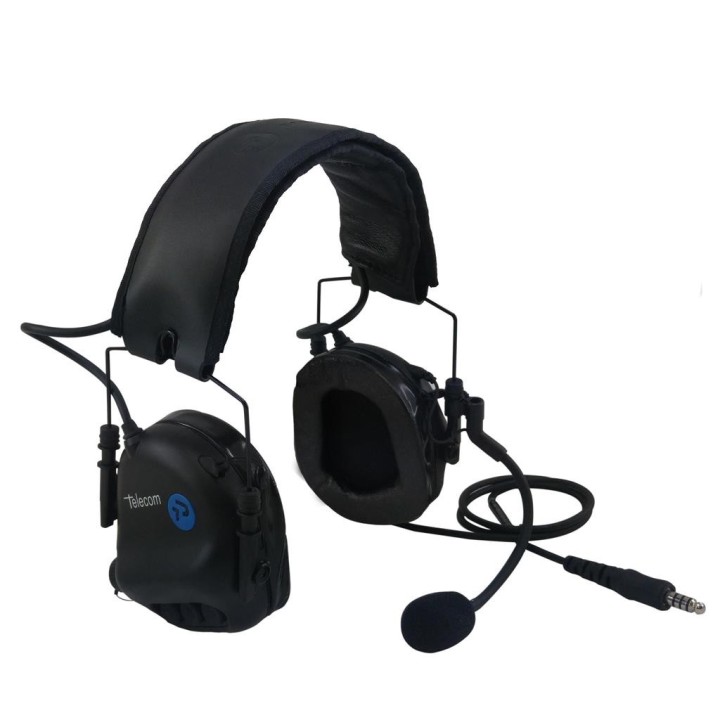 CD-DF-3 - CASCO DIADEMA PROFESIONAL PARA WALKIE CON PROTECCIÓN AUDITIVA