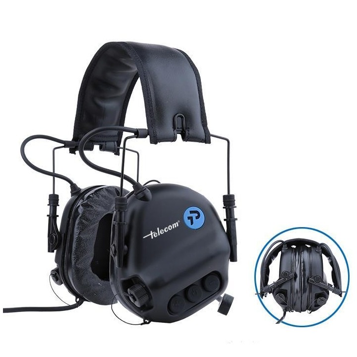CD-DF-3 - CASCO DIADEMA PROFESIONAL PARA WALKIE CON PROTECCIÓN AUDITIVA
