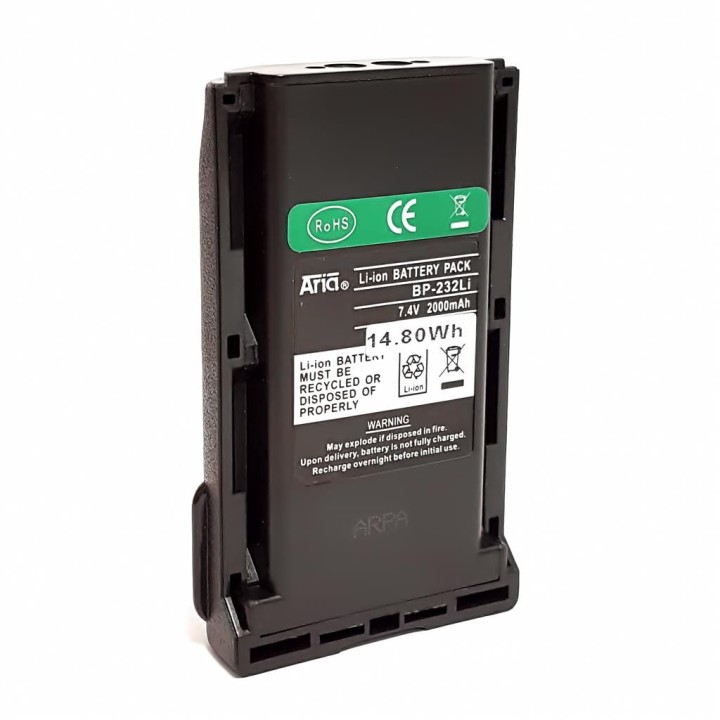 BP-232-LI - BATERÍA PARA ICOM IC-F43/F33/F16/F26, 7.4 V., 2000 MAH, LI-ION.