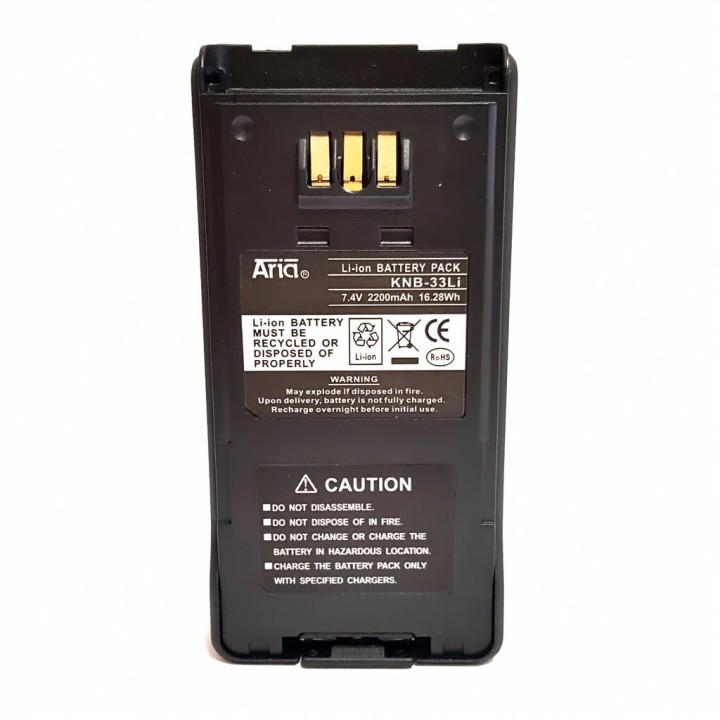 KNB-33-LI - BATERÍA PARA KENWOOD TK-2180/3180 7.4 V., 2200 MAH, LI-ION.