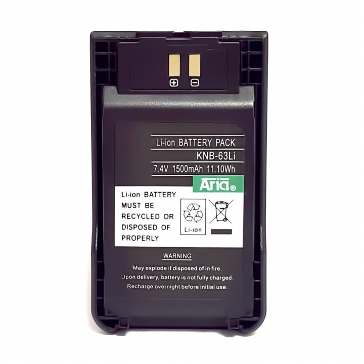 KNB-63-LI - BATERÍA PARA KENWOOD, 7.4 V., 1300 MAH, LI-ION.