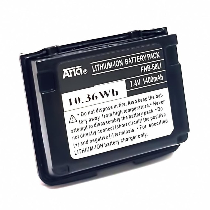 FNB-58LI - BATERÍA PARA YAESU VX-5, 7.4 V., 1400 MAH, LI-ION.