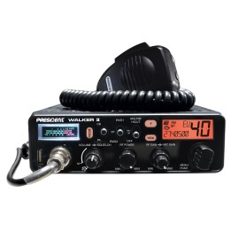 PRESIDENT WALKER II ASC CLASSIC TRANCEPTOR DE 27 MHZ-CB CON AM/FM, LCD MULTICOLOR, TOMA USB