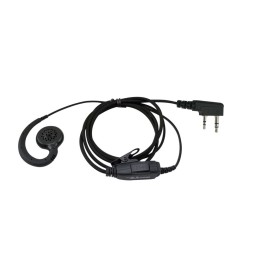 MAF-CR-K - MICRO-AURICULAR CON CABLE TIPO TEJIDO FIBRA PARA KENWOOD, TEAM Y HYT.