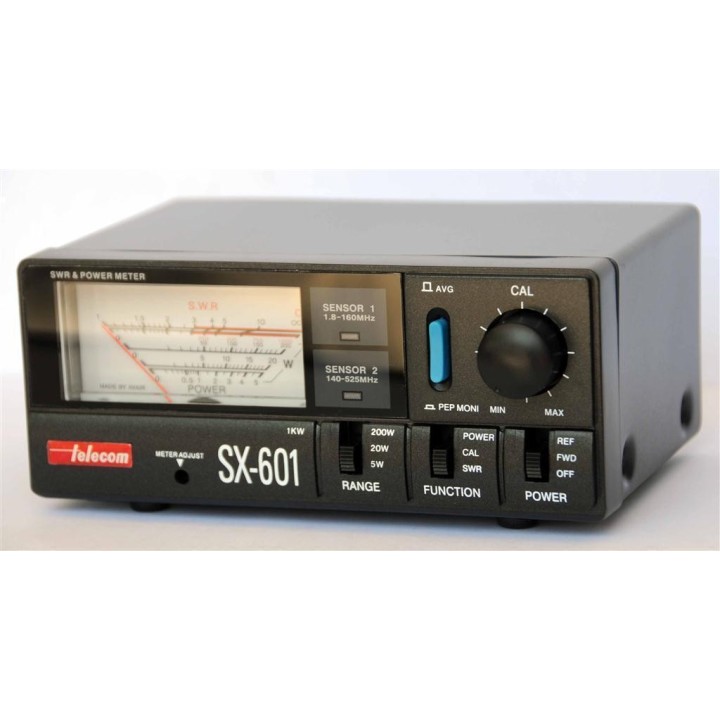 SX-601 - Medidor R.O.E. y watímetro. 1.8-160/140-525 MHz.