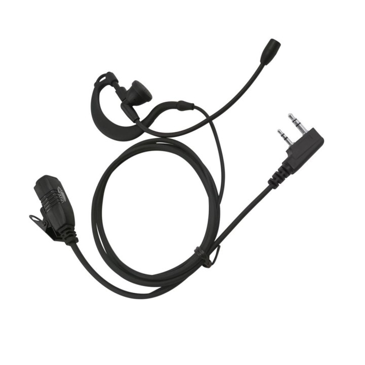 SARI-MB-K - MICRO-AURICULAR ERGONÓMICO GIRATORIO CON MICRO TIPO BOOM, PARA KENWOOD, TEAM Y HYT.
