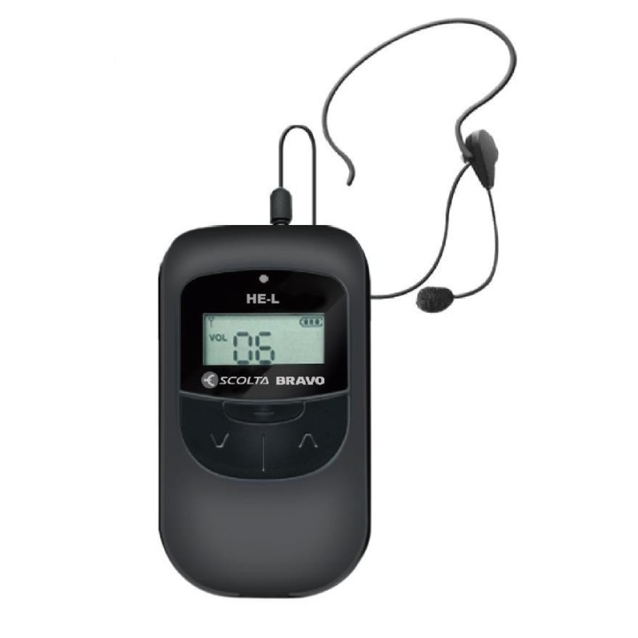 ESCOLTA BRAVO HE-L - INTERCOMUNICADOR FULL DÚPLEX 2.4 GHZ. ESPECIALMENTE INDICADO PARA GUÍAS TURÍSTICOS