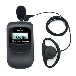 ESCOLTA BRAVO HE-P - INTERCOMUNICADOR FULL DÚPLEX 2.4 GHZ. ESPECIALMENTE INDICADO PARA GUÍAS TURÍSTICOS.