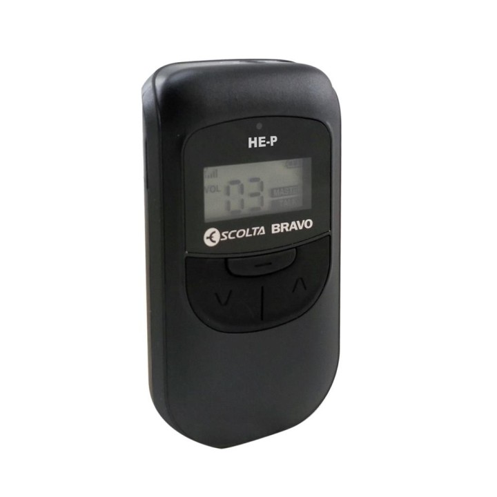 ESCOLTA BRAVO HE-P - INTERCOMUNICADOR FULL DÚPLEX 2.4 GHZ. ESPECIALMENTE INDICADO PARA GUÍAS TURÍSTICOS.