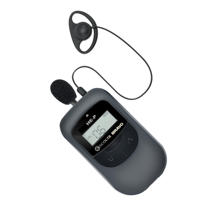 ESCOLTA BRAVO HE-P - INTERCOMUNICADOR FULL DÚPLEX 2.4 GHZ. ESPECIALMENTE INDICADO PARA GUÍAS TURÍSTICOS.