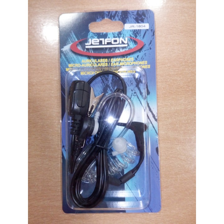 JR1804 E/C MICRO AURICULAR TUBO ACUSTICO "Y-VX" TRANSPARENTE