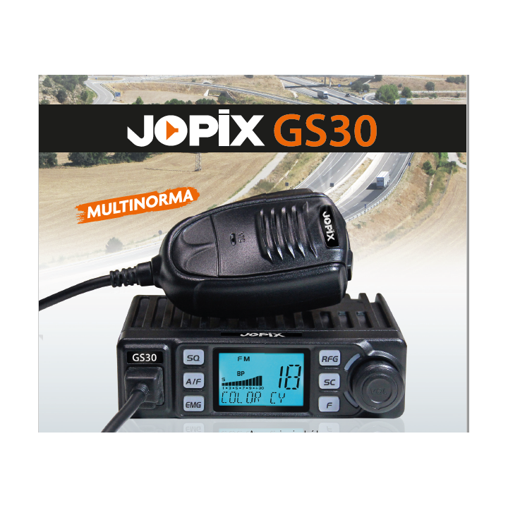 Emisora Transceptor CB 27 Mhz JOPIX GS30 MULTINORMA
