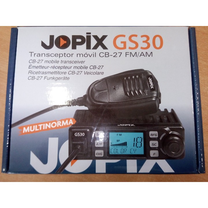 Emisora Transceptor CB 27 Mhz JOPIX GS30 MULTINORMA