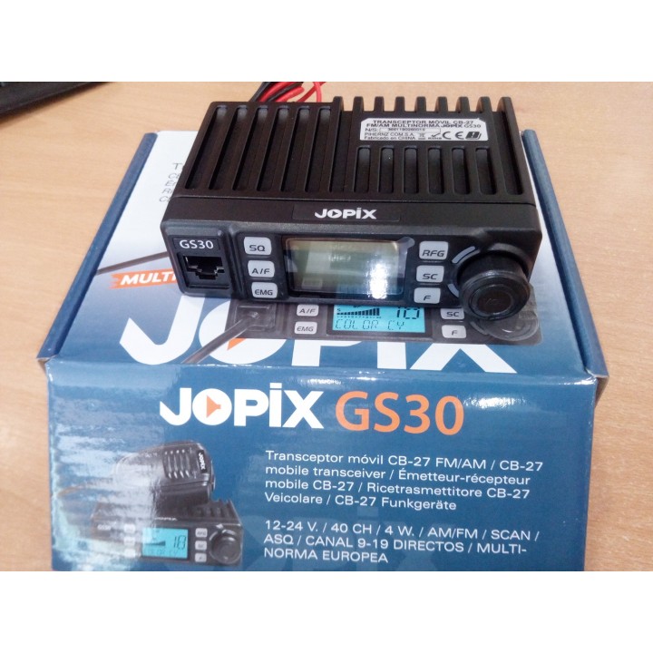 Emisora Transceptor CB 27 Mhz JOPIX GS30 MULTINORMA