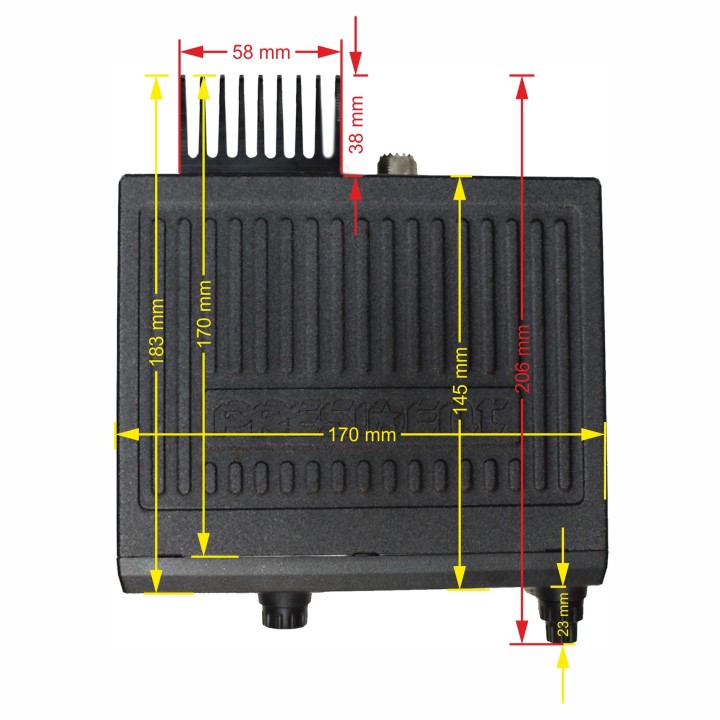 Emisora PRESIDENT MC KINLEY  CB / 27 MHZ 40 canales AM / FM / LSB / USB