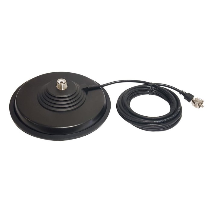 BM-160-PL - BASE MAGNETICA DE 16 CM. DE DIÁMETRO, EXTRAPLANA, BASE DE CAUCHO.