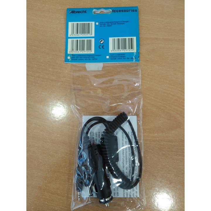 AL777 C803 - CABLE DE ALIMENTACION / CARGADOR MECHERO MIDLAND ALBRECHT