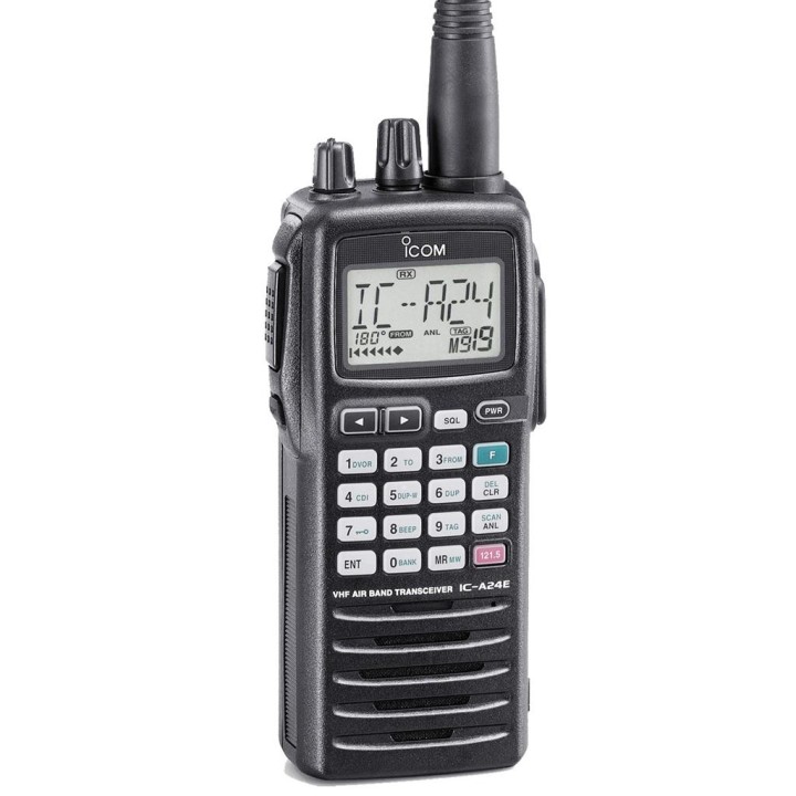 IC-A24 - TRANSCEPTOR PORTÁTIL BANDA AÉREA. CON NAVEGACIÓN VOR