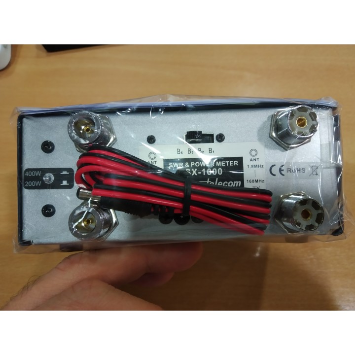 SX-1000  MEDIDOR R.O.E. Y VATÍMETRO 1.8-160/430-1300 MHZ.