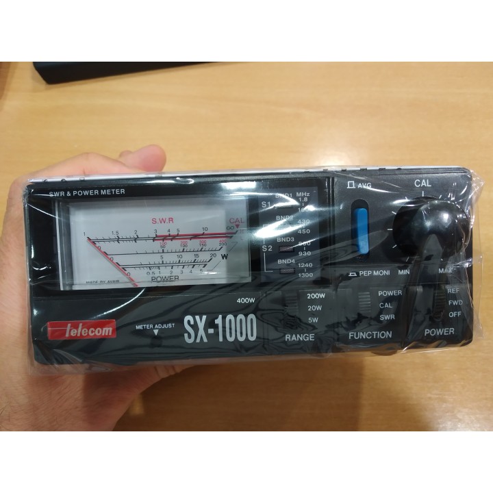 SX-1000  MEDIDOR R.O.E. Y VATÍMETRO 1.8-160/430-1300 MHZ.